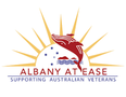 Logo for Albany At Ease - in support of Australian Defence Force Veterans, Members & Families.