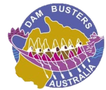 Logo for DAM Busters BCS Dragon Boat Club